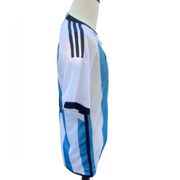 Messi 2022 Adidas Argentina Home Soccer Jersey  Men XXL - Picture 5 of 8
